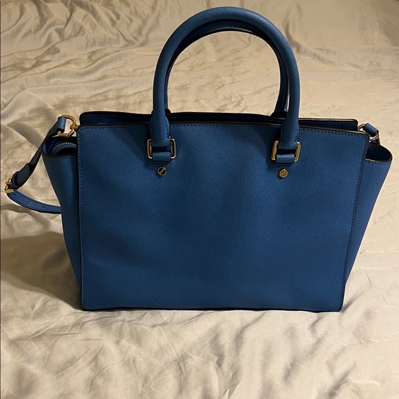 Michael Kors Royal Blue Satchel - Picture 5 of 15